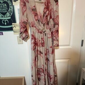 Floral V-Neck Maxi Dress